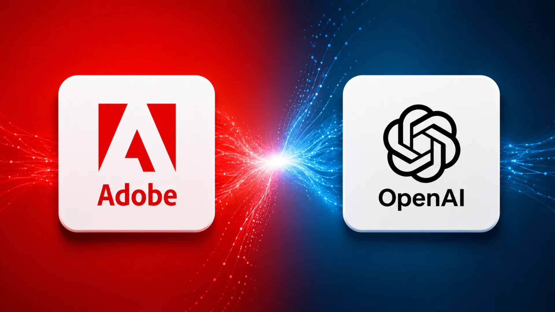 Adobe and OpenAI integration showing GenStudio for Performance Marketing creating and launching AI generated ads in ChatGPT