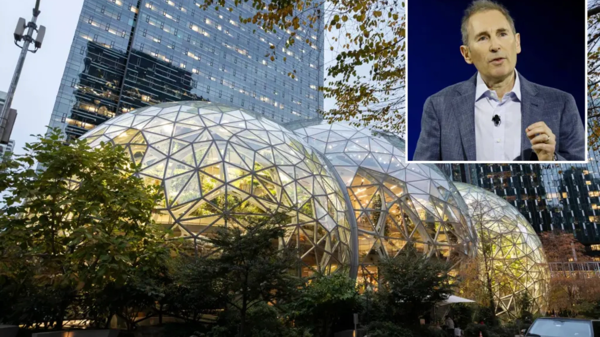 Amazon headquarters in Seattle as company replaces traditional job titles with builder in two internal units under new workforce strategy