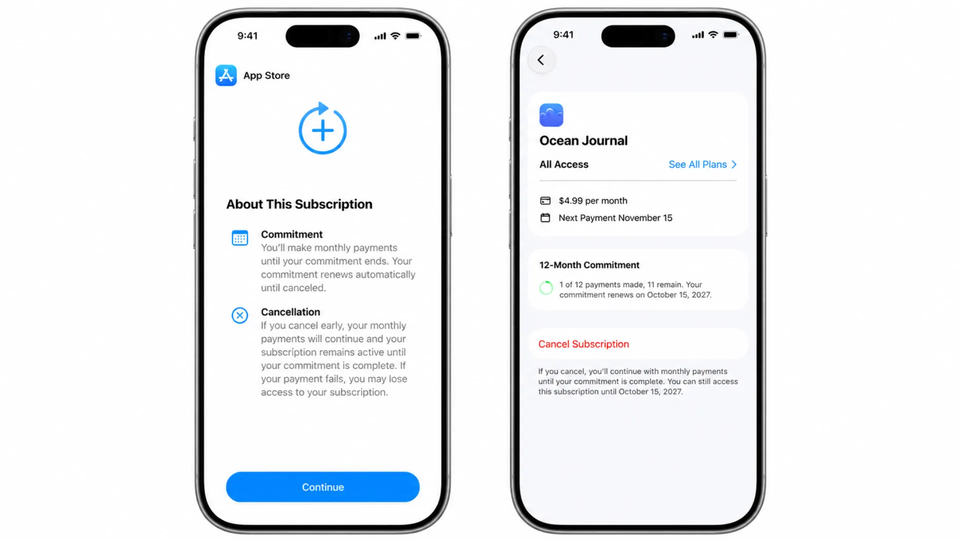 Apple App Store introduces flexible annual subscription plans with monthly payments for users on iPhone and iPad devices