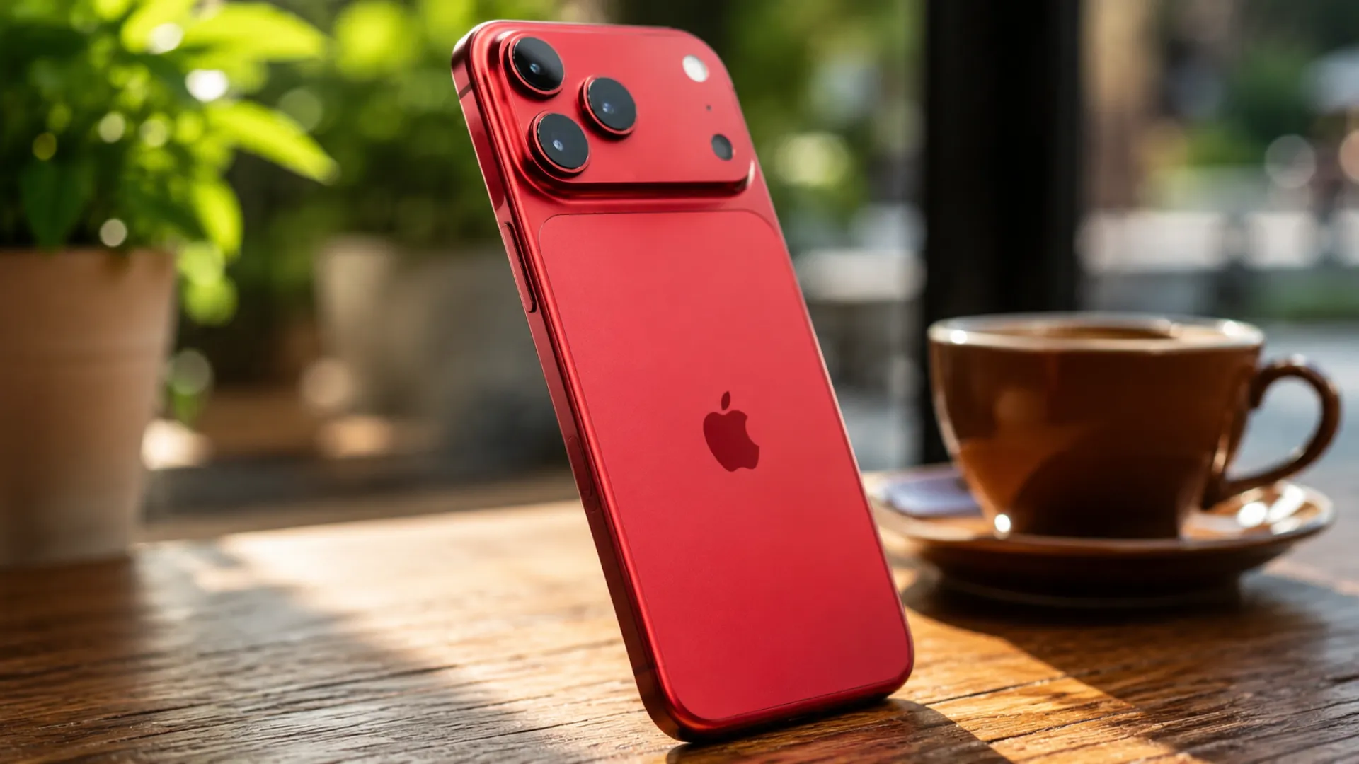 Apple iPhone 18 Pro in new Dark Cherry colour finish displayed alongside Silver, Light Blue, and Dark Gray variants ahead of September 2026 launch event.