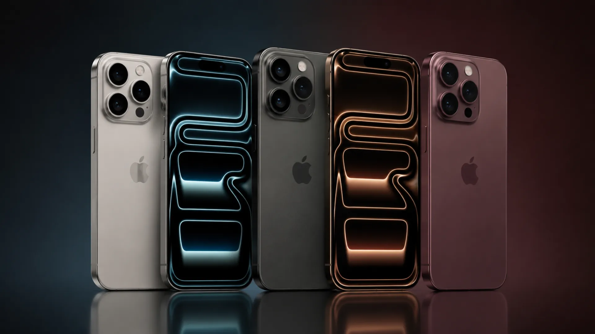 Leaked MagSafe compatible cases for Apple iPhone 18 Pro and iPhone 18 Pro Max revealing three rumoured colour options including Dark Cherry, Light Blue, and Dark Gray ahead of the September 2026 launch event.