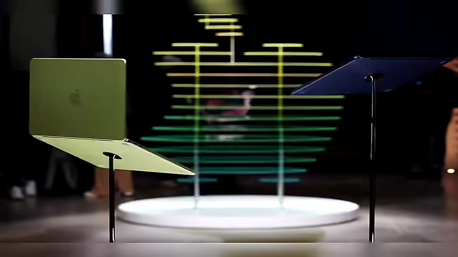 Apple MacBook Neo displayed during product presentation as iFixit reports it as the most repairable Apple laptop in more than a decade