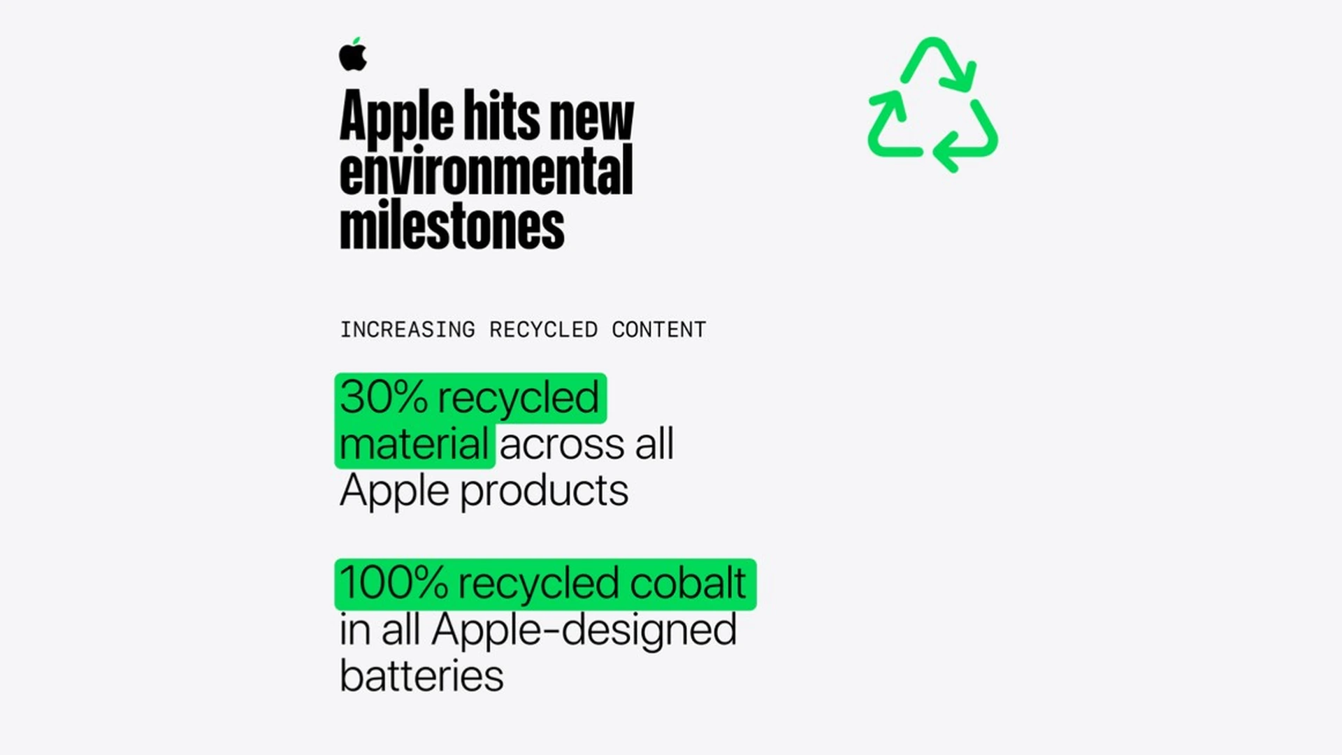 Apple devices displayed as company reports major milestone using recycled materials in iPhone, MacBook and iPad manufacturing in 2026