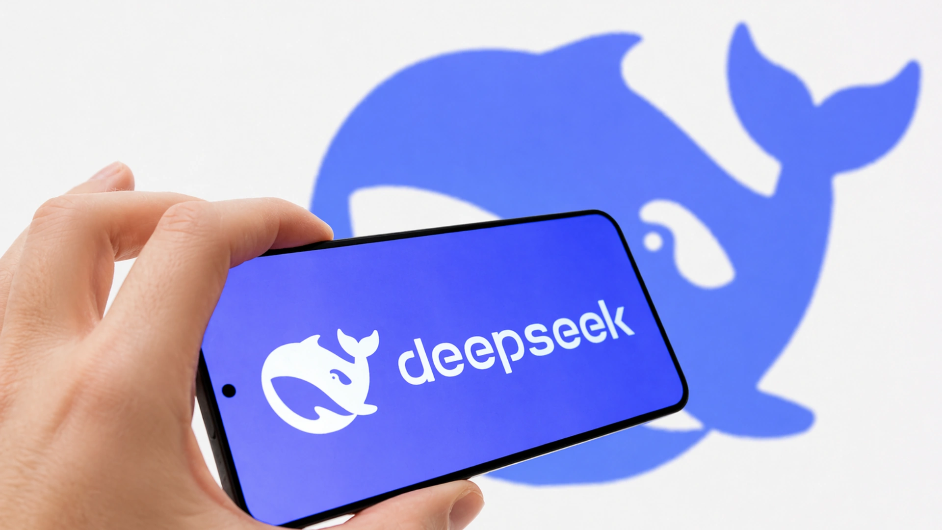 DeepSeek AI startup logo with Tencent and Alibaba branding as investors discuss funding round above $20 billion valuation in China