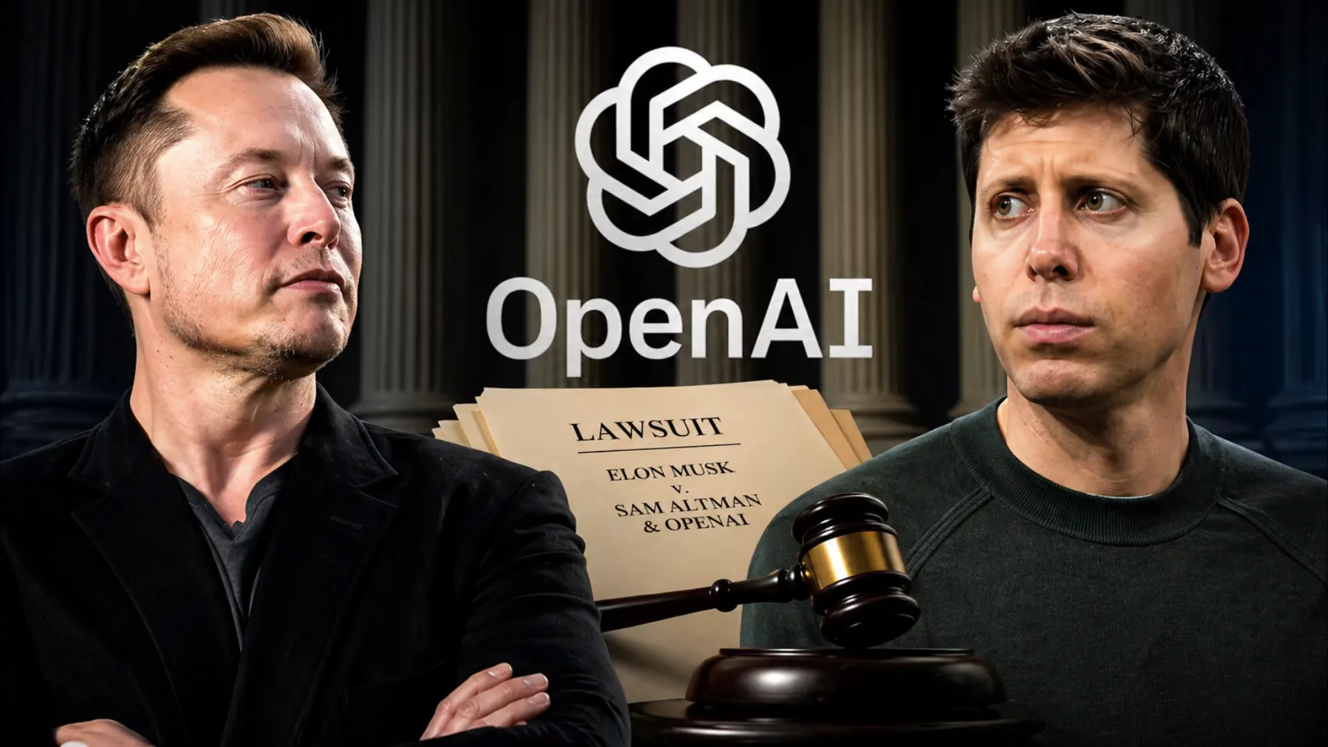 Elon Musk and Sam Altman linked to the opening day of the OpenAI courtroom trial in California over nonprofit mission and company control dispute