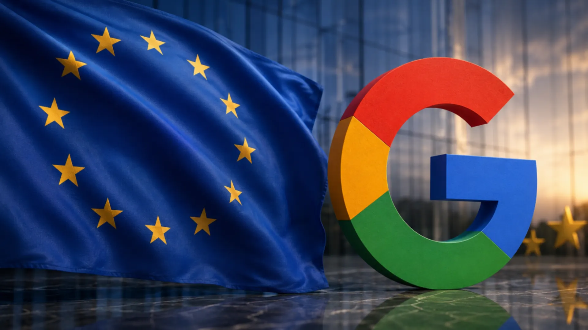European Union regulators preparing a record Digital Markets Act fine against Google over search bias, AI content use, and adtech violations in 2026.