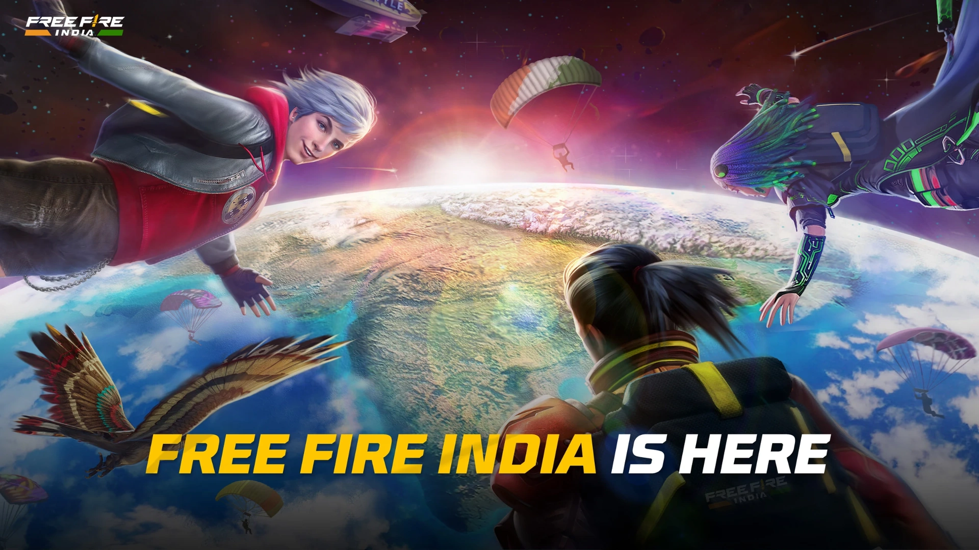 Free Fire India promotional artwork as fans face fresh uncertainty over the game’s launch, with attention shifting toward a possible 2026 release