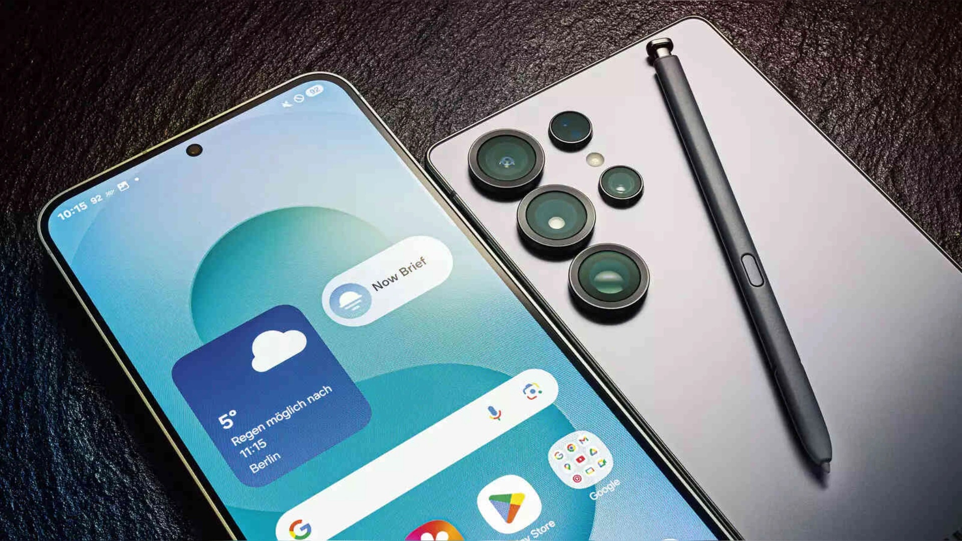 Samsung Galaxy S25 and Galaxy S24 smartphones showing battery drain warning after April 2026 software update with heating and charging issue concept