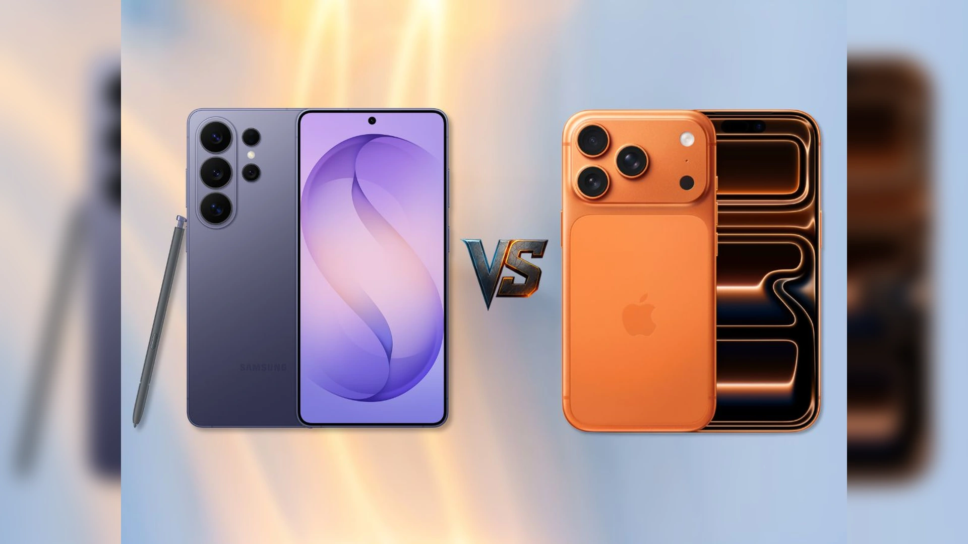 Samsung Galaxy S26 Ultra compared with iPhone 17 Pro Max highlighting 1TB vs 2TB storage options for flagship smartphone buyers