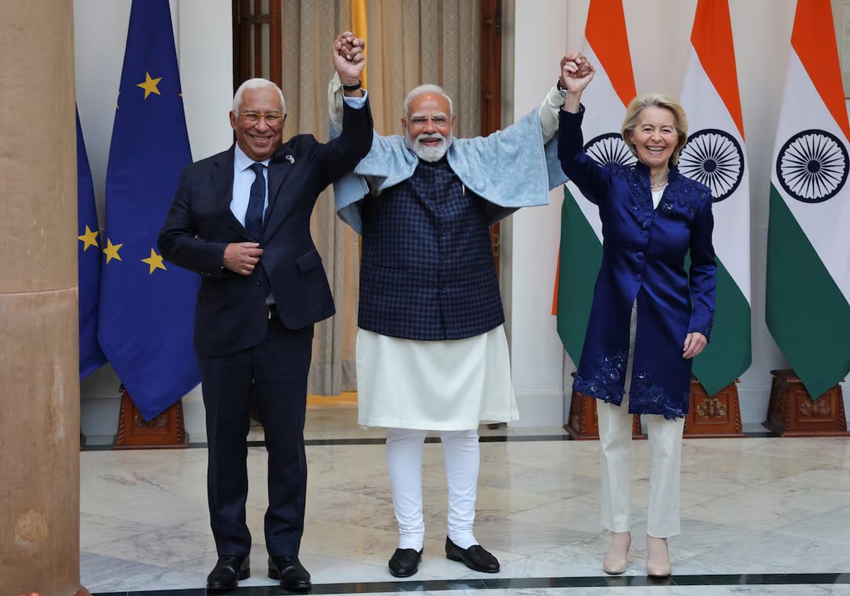 India and European Union announce a historic free trade agreement ending two decades of negotiations