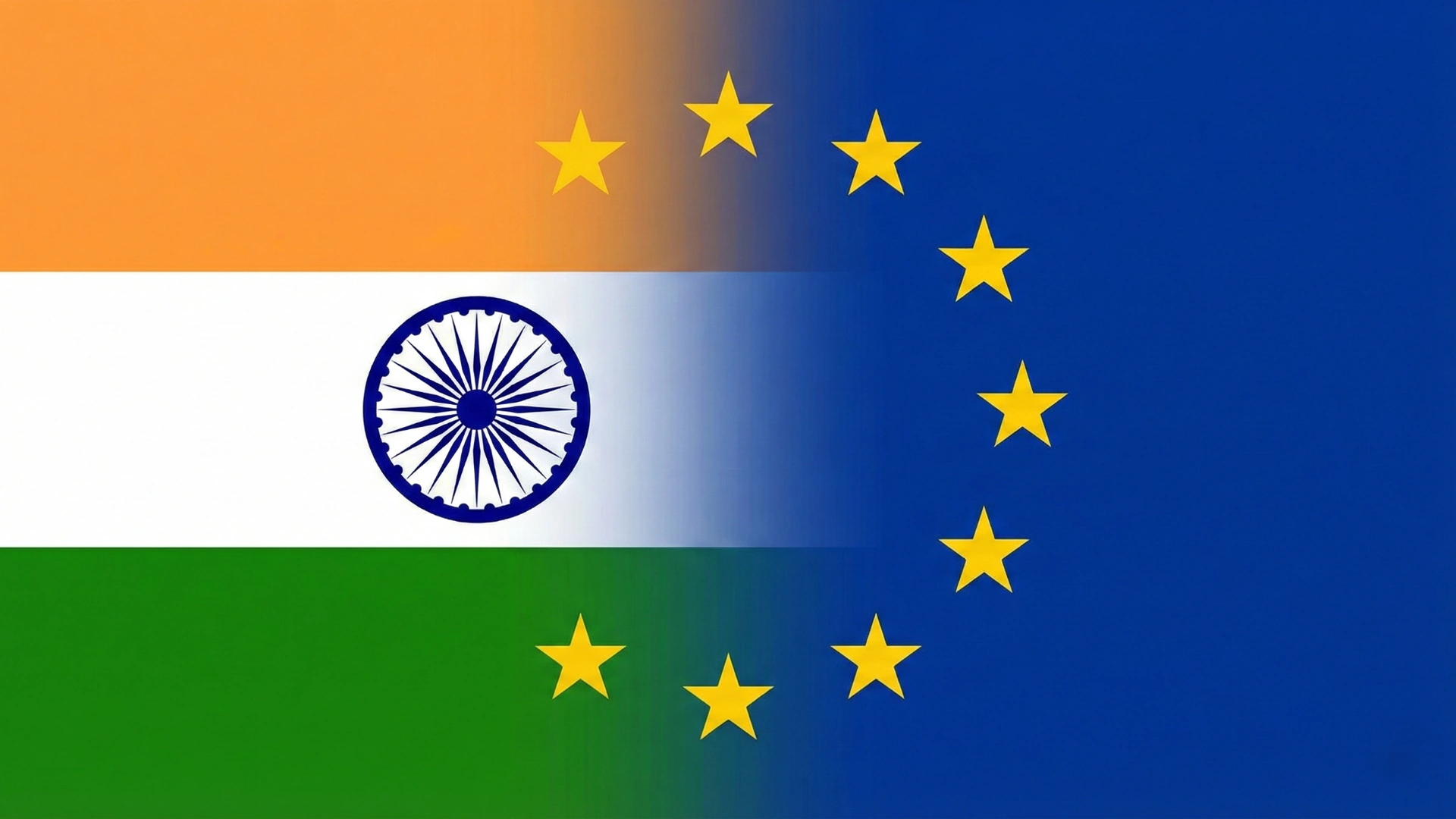European Commission President Ursula von der Leyen and Indian Prime Minister Narendra Modi represented symbolically as India and the European Union move closer to a historic free trade agreement ahead of the January 2026 summit in New Delhi.