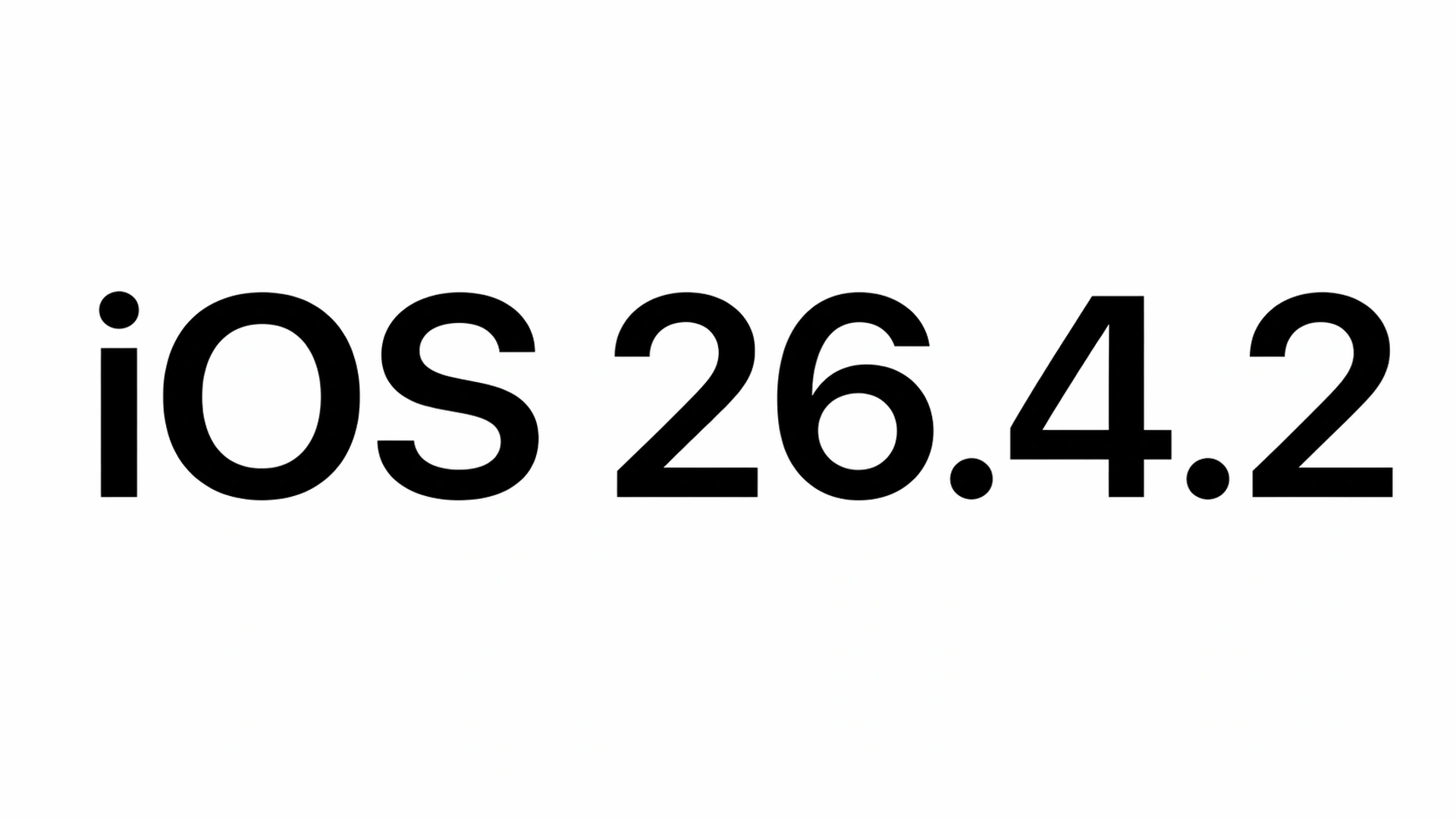 Apple iPhone displaying iOS 26.4.2 software update screen after Apple fixed deleted message notification flaw linked to privacy concerns