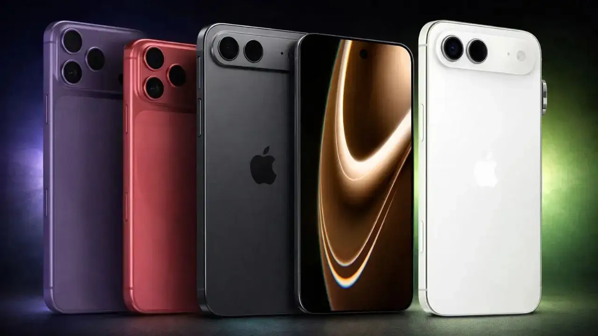 iPhone 18 Pro and iPhone 18 Pro Max shown in multiple colours, highlighting Apple’s next generation Pro design expected in 2026 with camera, chipset and display changes