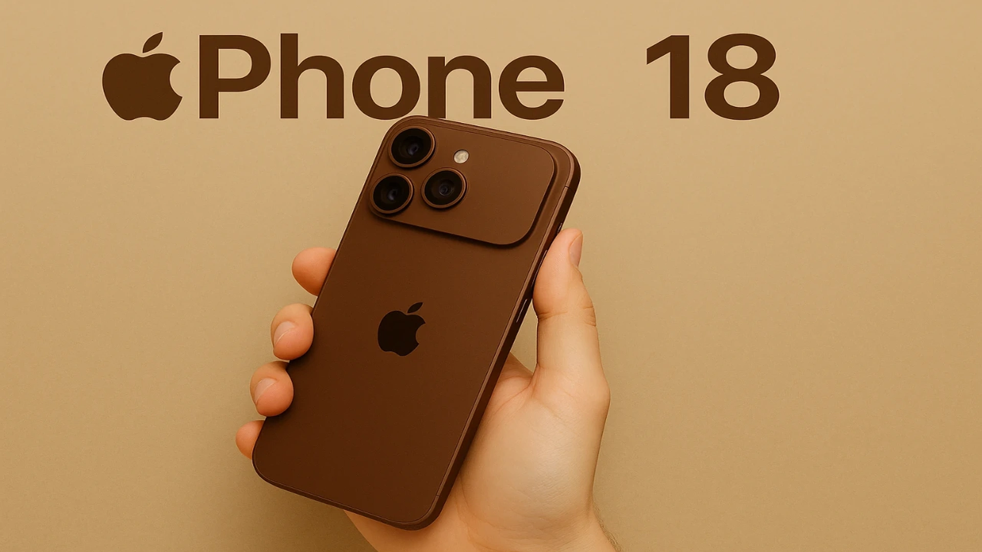 Apple iPhone 18 Pro showing under-screen Face ID technology with full-screen display and no pill-shaped cutout