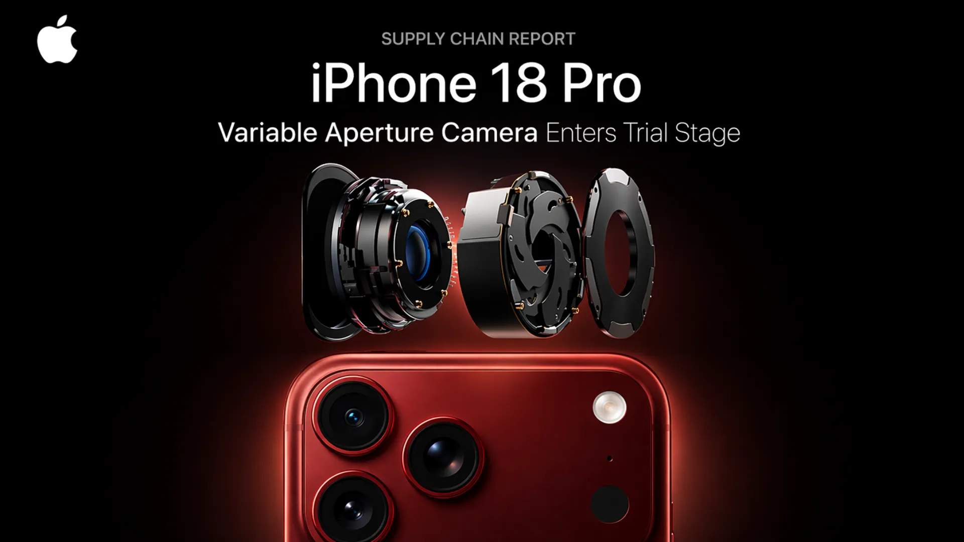 Apple iPhone 18 Pro concept showing variable aperture camera system for improved portraits, low light photography and bright daylight image quality