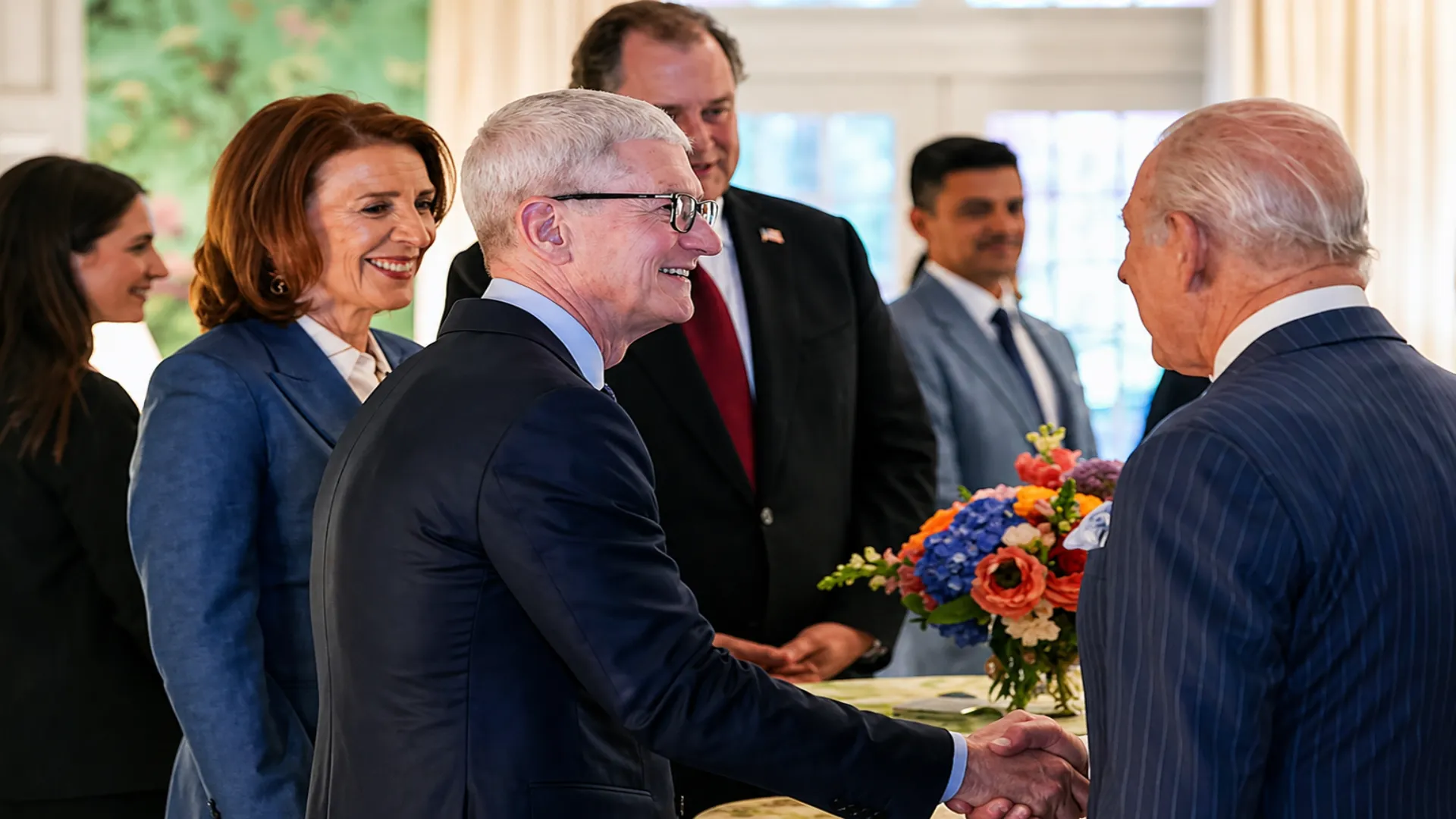 King Charles meeting Jeff Bezos, Tim Cook, Jensen Huang and top tech leaders to discuss British startup funding challenges during US visit