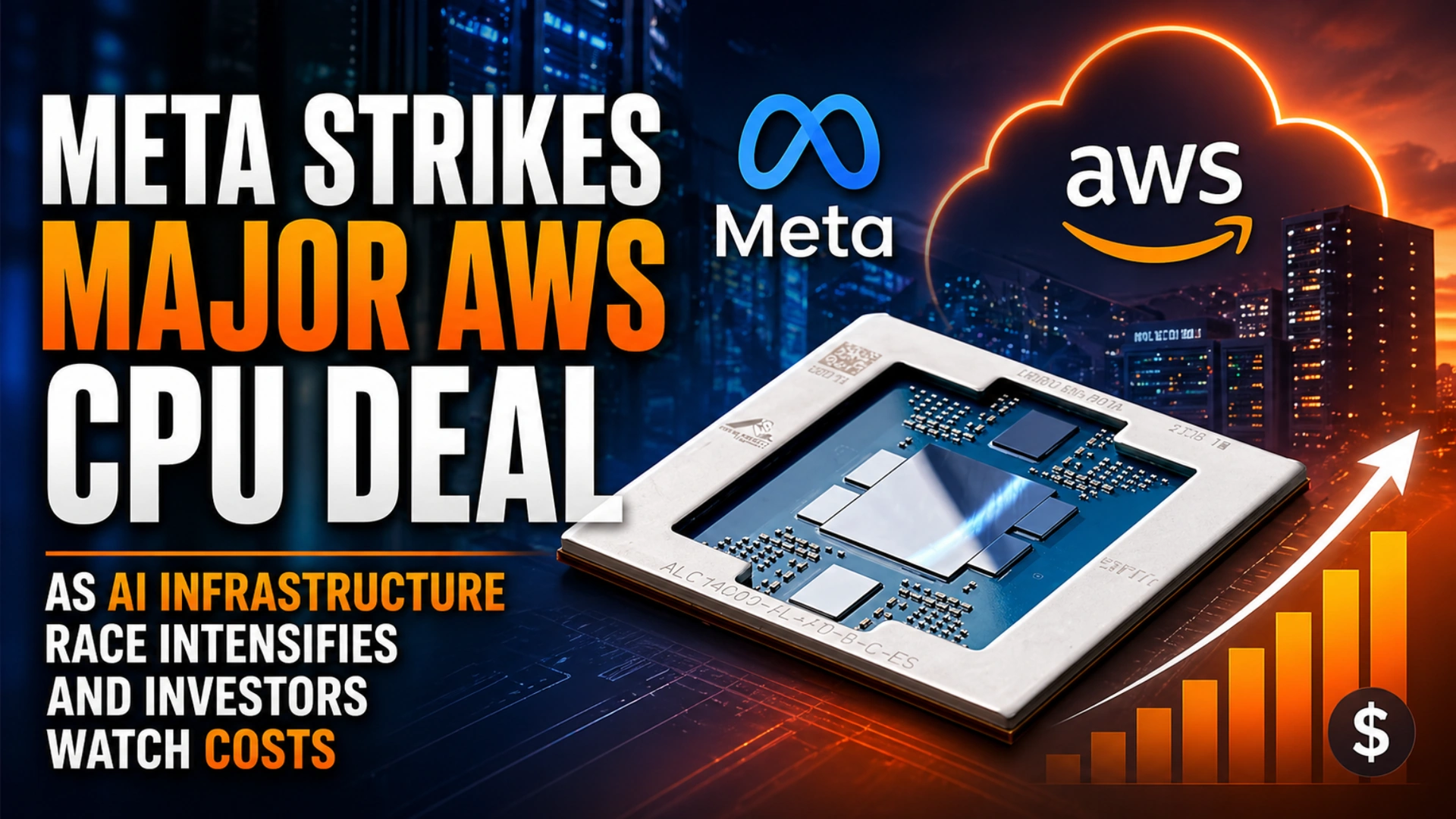 Meta and AWS partnership for Graviton CPU infrastructure powering next generation AI workloads and investor market outlook in 2026