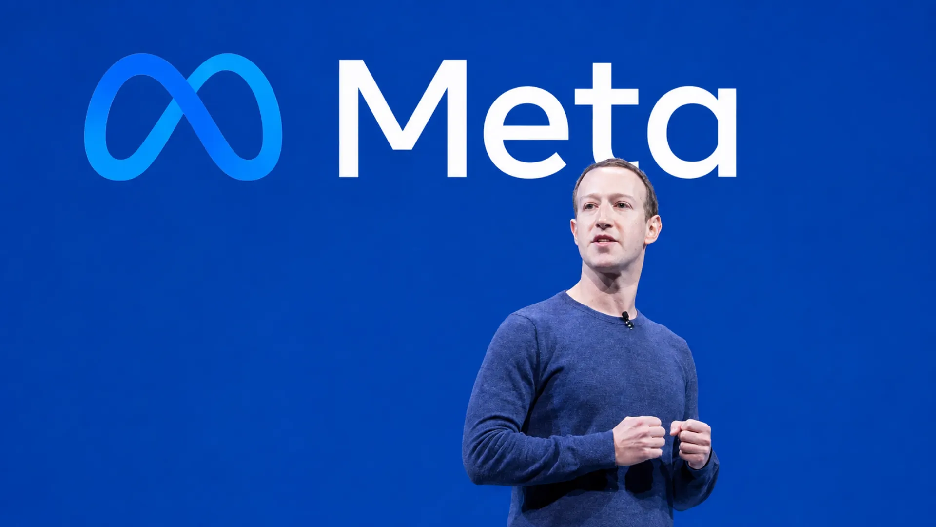 Mark Zuckerberg and Meta branding representing personalised AI agents being developed for Facebook, Instagram, WhatsApp, and other Meta platforms.