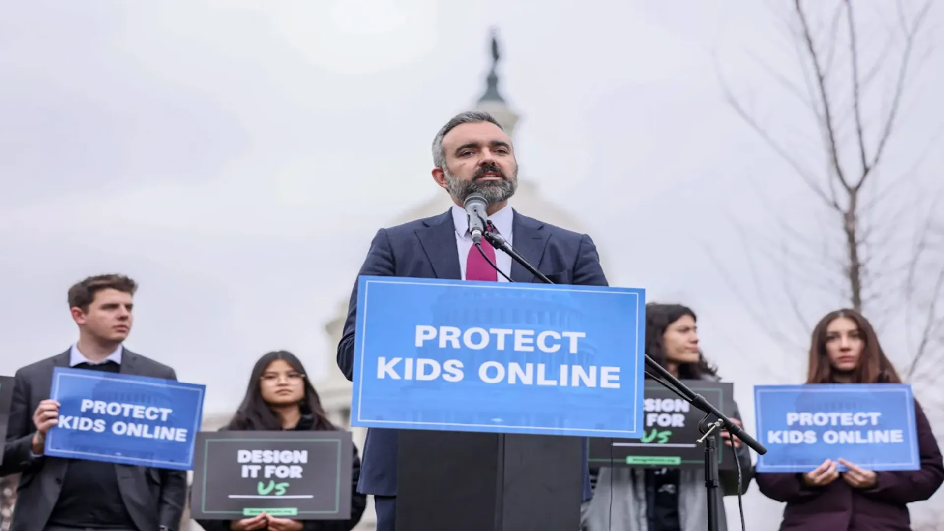 New Mexico Attorney General Raúl Torrez speaks about Meta’s threat to remove Facebook, Instagram and WhatsApp during a child safety legal dispute.