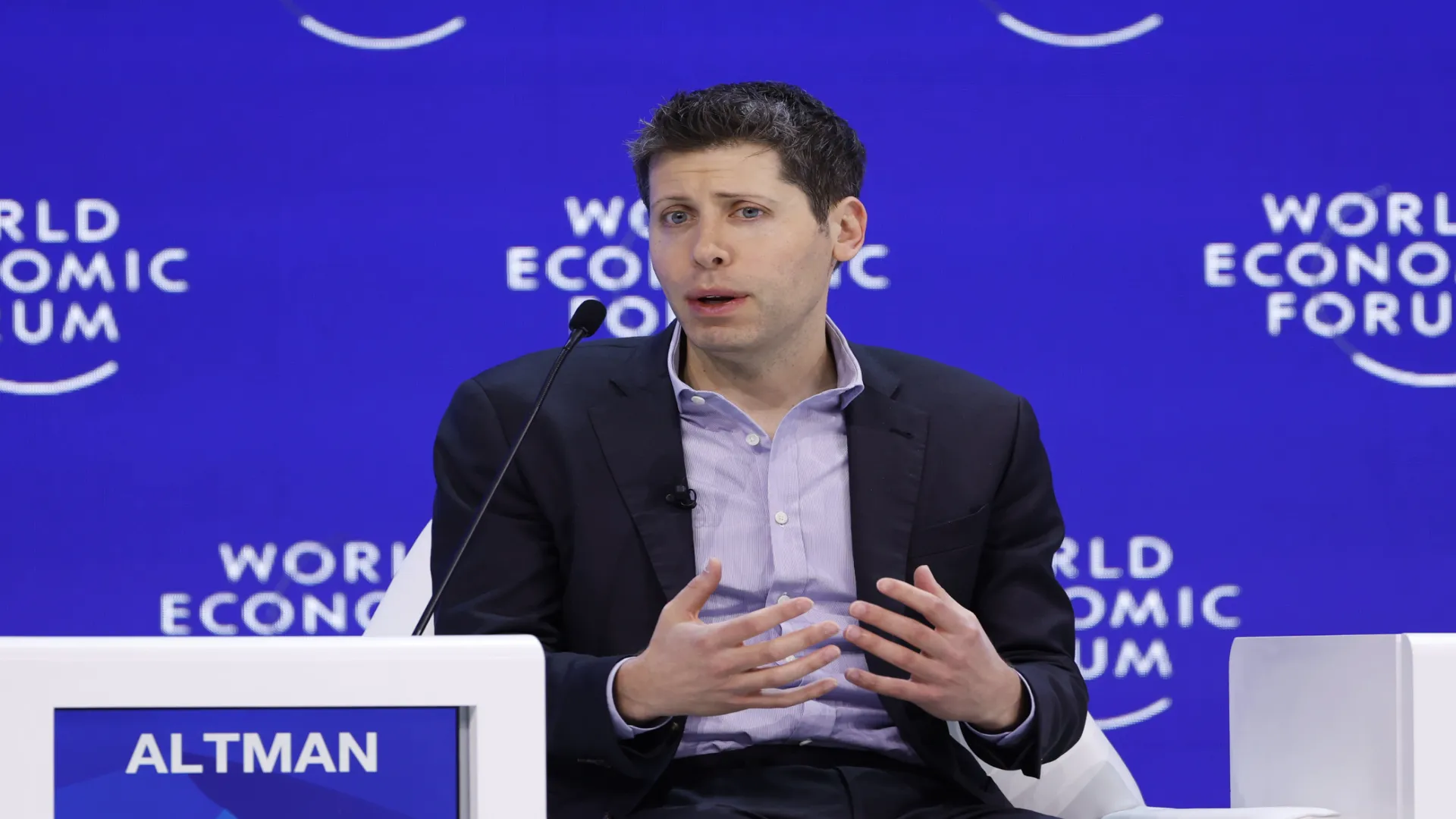 OpenAI CEO Sam Altman discussing AGI economic collapse fears and GPT 5.5 advancements in artificial intelligence technology