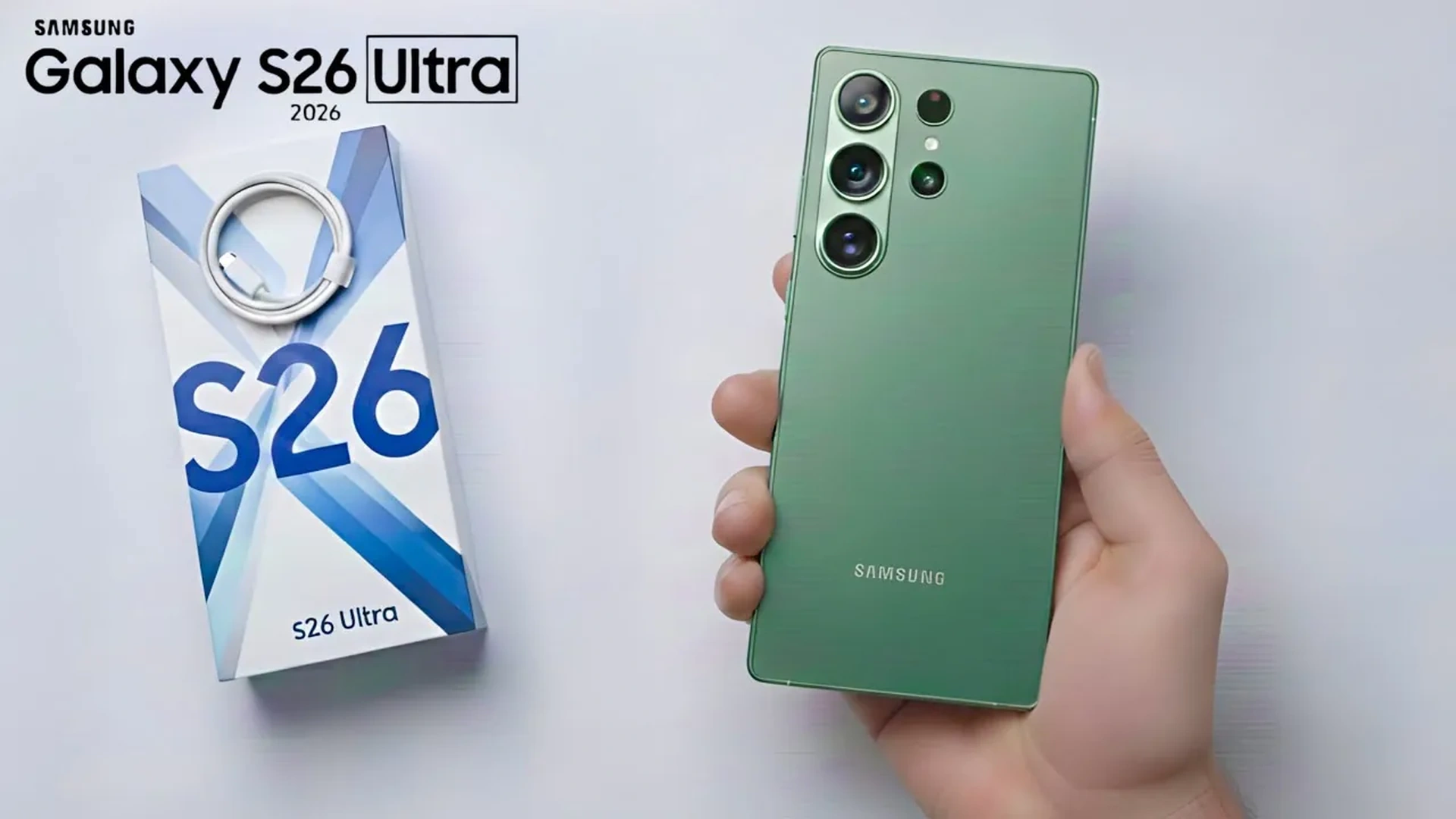 Samsung Galaxy S26 Ultra shown with retail box as new leak points to a February 2026 launch timeline