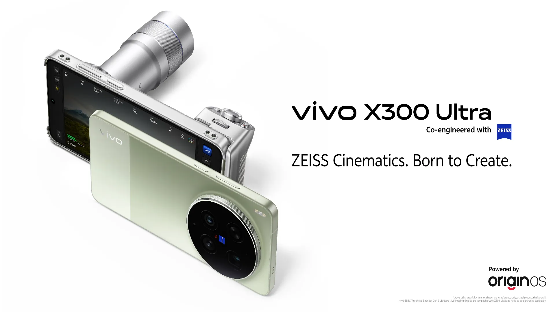 Vivo X300 Ultra smartphone in Victory Green colour showing rear Zeiss camera system with 200MP primary lens and circular camera island design