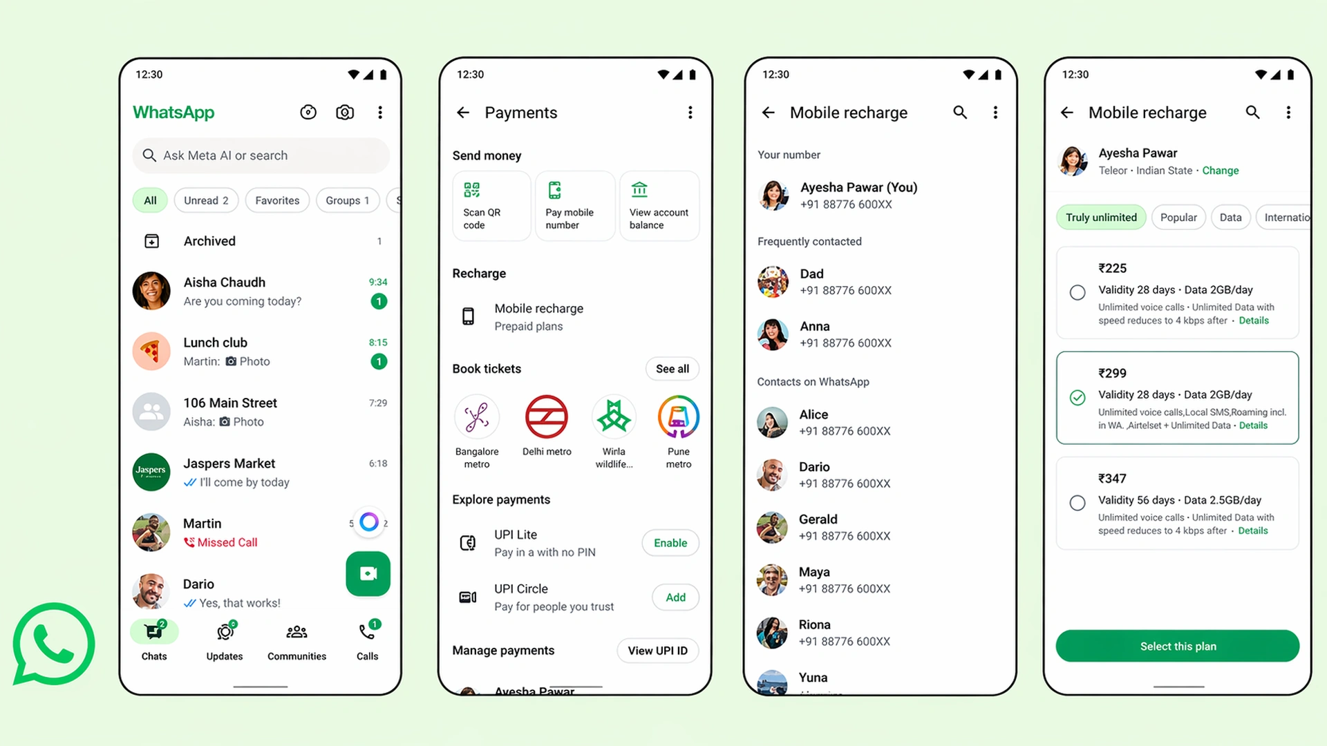 WhatsApp introduces prepaid mobile recharge in India for Jio Airtel and Vi users with in app payments powered by PayU