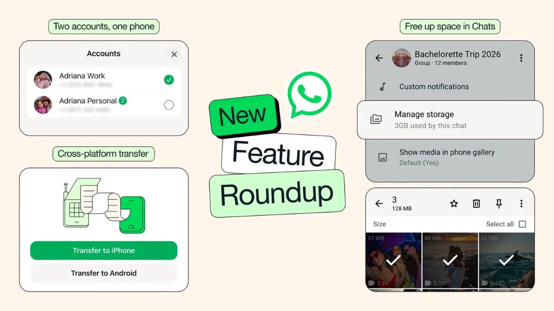 WhatsApp Update Brings Dual Accounts on iPhone, AI Photo Editing, and Seamless Chat Transfer