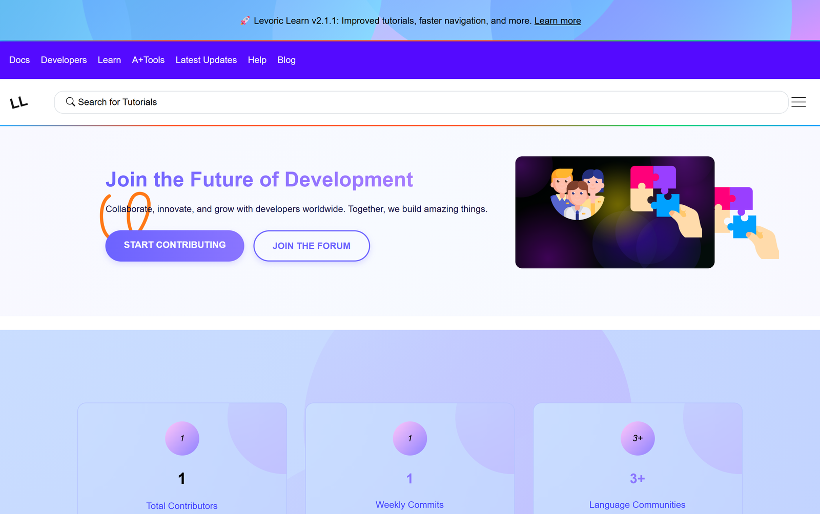 Levoric Learn community new Version 2.1.1
