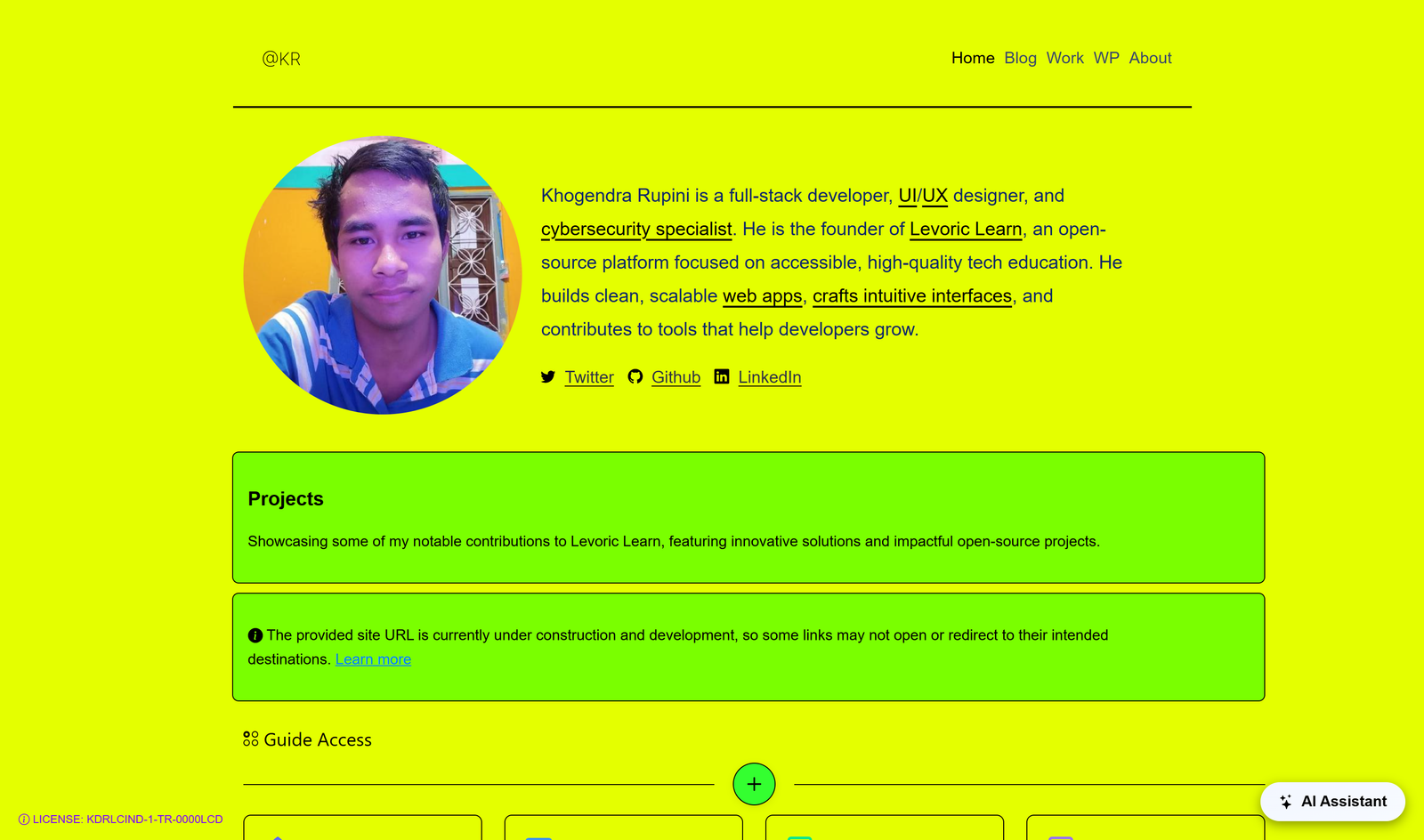 Professional Portfolio Templates - @KDR