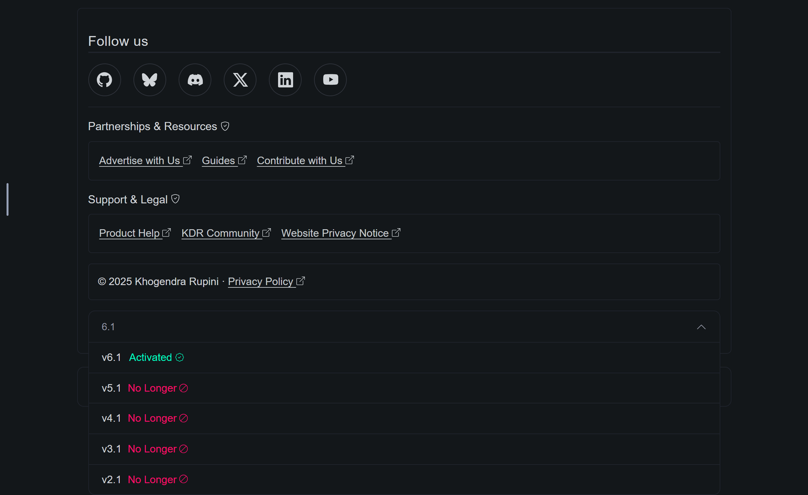 How We Label Website Versions = Khogendra Rupini