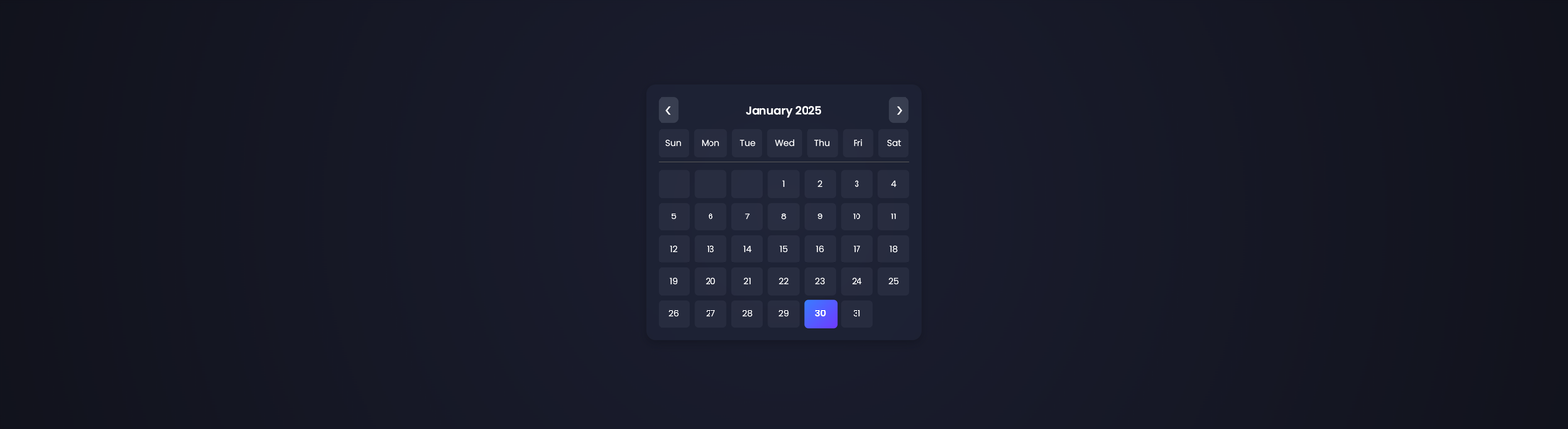Web Calendar