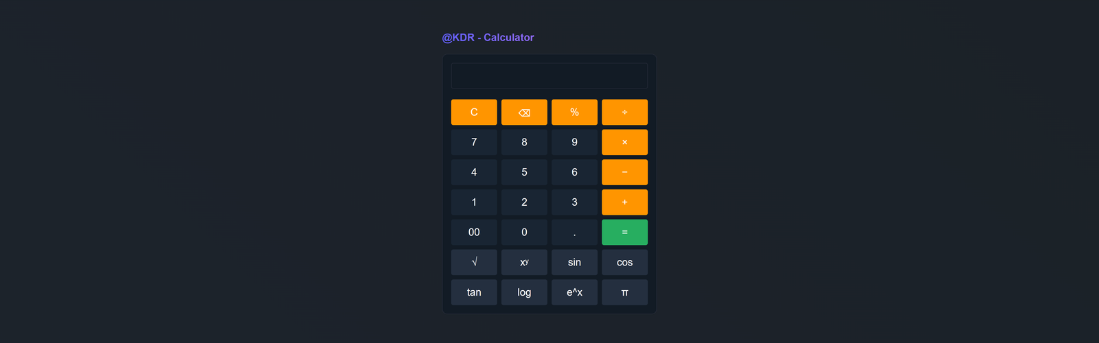 Web Calculator