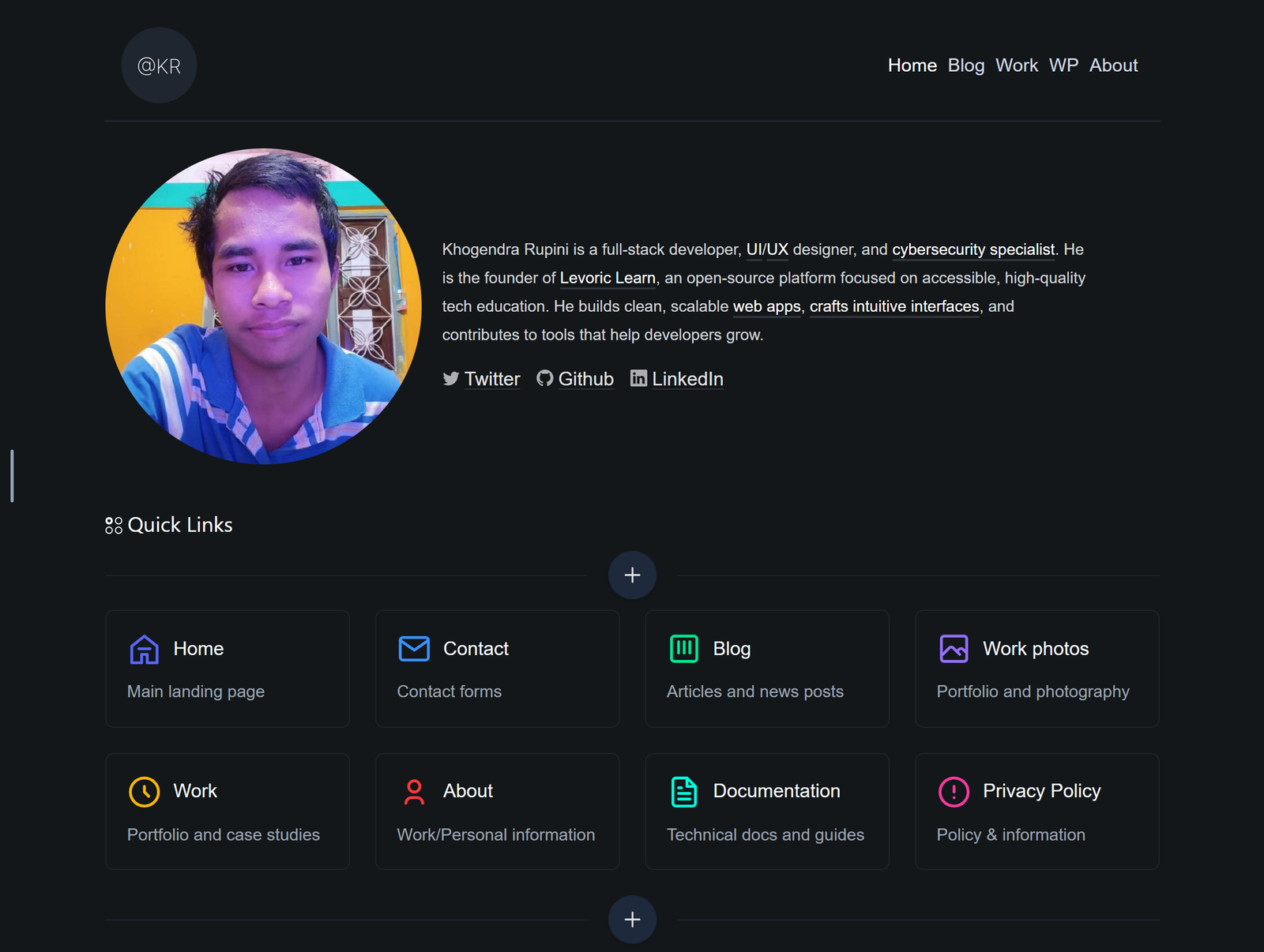 Quick Links Guide = Khogendra Rupini